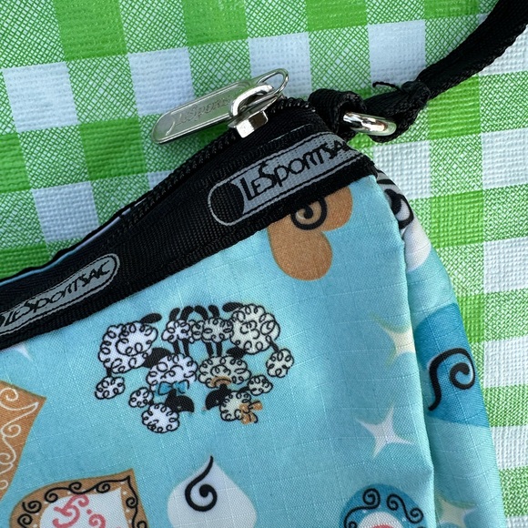 LeSportsac Light Blue Poodle Small Purse - Picture 3 of 4